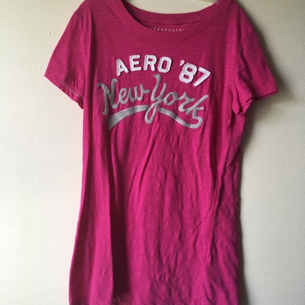 pink aeropostale t-shirt